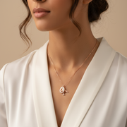 925 Sterling Silver Plane Pendant Necklace with Adjustable Length